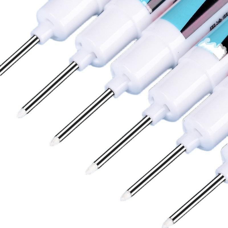 Wholesale White 20cm Deep Hole Long Head Plastic Marker Pen